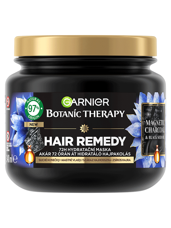 Hair Remedy Magnetic Charcoal Hydratační maska pro mastné vlasy a suché konečky vlasů